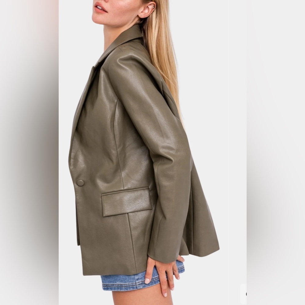 NWT ladies LE LIS collection jacket blazer olive sz small